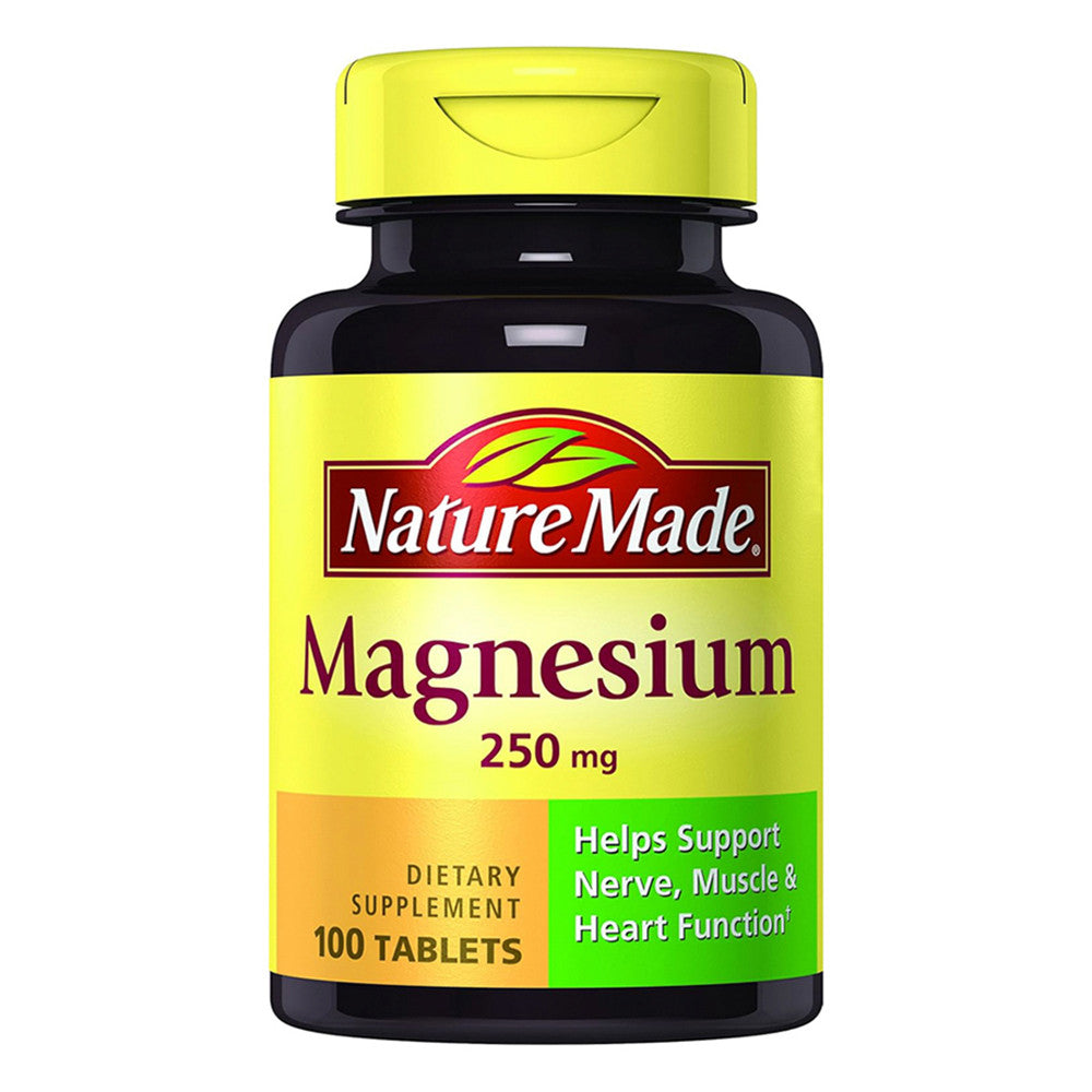 Nature Made Generic Magnesium 250Mg Dietary Supplement Tablets, 100 Ea